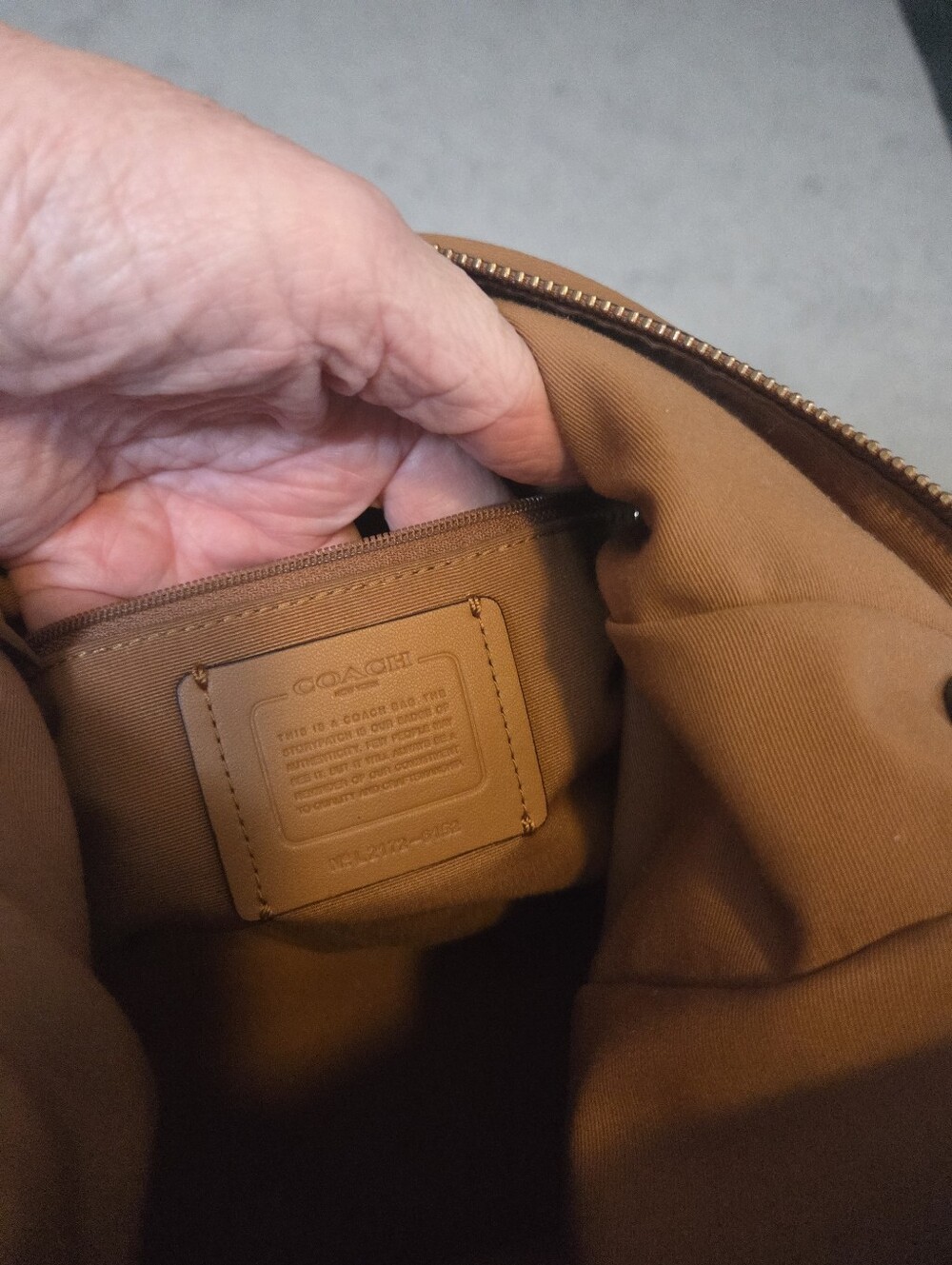 Coach Tan Leather Hobo - Picture 7 of 11